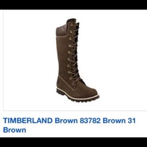 Girls Timberland Lace up Side Zip Tall boots, 13